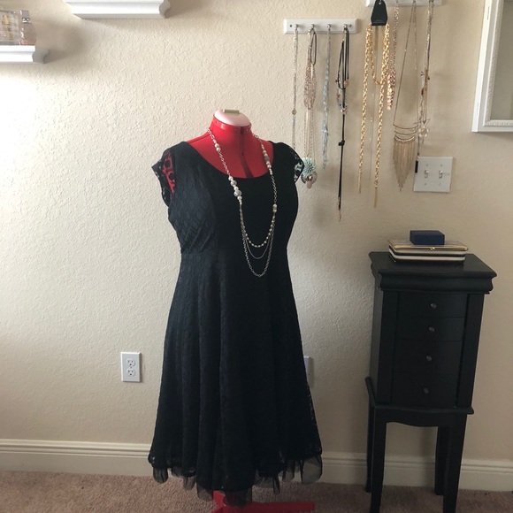 Lane Bryant Dresses & Skirts - Lace little black dress plus size